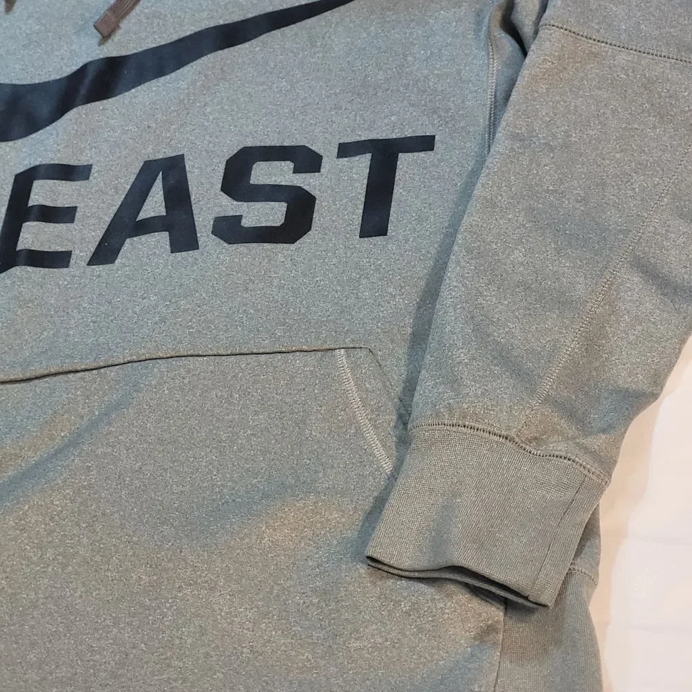 Nike Gray 'BEAST' Pullover Hoodie with Black Logo